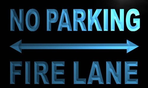 No Parking Fire Lane Neon Light Sign